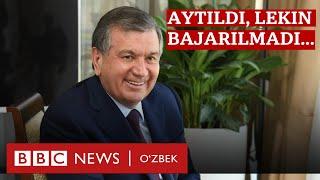 Ўзбекистон Президент Мирзиёев ва 8 йил Нималар айтилди нималар бажарилмади? - BBC News Ozbek