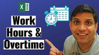 Working Hours & Overtime Formula in Excel  Time Calculations