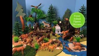 Forest Animal Figures Diorama - Learn Forest Animal Names