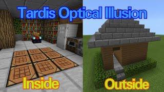 Tardis House in Minecraft PE Tutorial Command BlockSmall on the outside but bigger in the inside