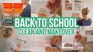 BACK TO SCHOOL CLEAN WITH ME  STAY AT HOME MOM CLEANING MOTIVATION  ROOM MAKEOVER  BECKY MOSS