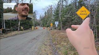 Highest Elevation Mountain Road During The Spring Thaw Process