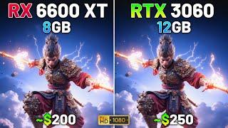 RX 6600 XT vs RTX 3060  Test in 15 Games  1080p