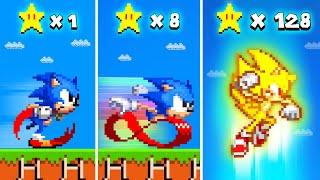 Super Mario Bros. but Super Stars Make Sonic EVOLUTIONS