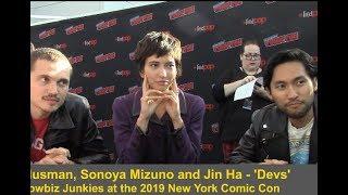 Devs - Sonoya Mizuno Jin Ha and Karl Glusman Interview