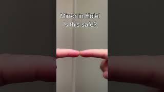 Is this a two way mirror? Finger test