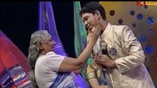 Paatum Naane  Janaki Amma Standing Ovation Hugging Shravan  Super Singer Junior 2 - SSJ 2