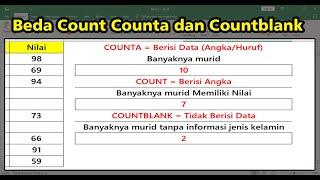 Beda Rumus Count Counta dan Countblank di Excel