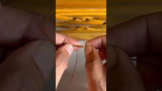 Easy Way To Snell A Hook - How To Tie A Hook To Fishing Line #knot #hook #short #shorts #fishing