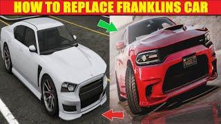 How To Replace Franklins Car  Dodge Hellcat  #gtav