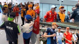 All F1 Drivers chilling together in Driver’s Parade  #SpanishGP Behind the scenes