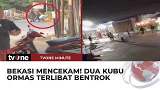 Kronologi Bentrok Dua Ormas di Bekasi Penarikan Mobil Diduga jadi Pemicu  tvOne Minute