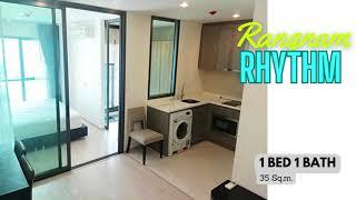 Booked For Rent Rhythm Rangnam Condo BTS Victory Monument +1Bed 1Bath+