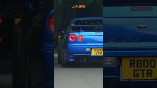 Nissan Skyline R34 GT-R LOUD SOUND Leaving Car Show #shorts