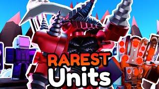 5 RAREST UNITS vs ENDLESS MODE Toilet Tower Defense