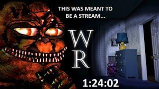 FNAF 4 - 100% Speedrun in 1h 24m 2s World Record