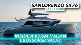 Inside a €5.6m Italian crossover yacht  Sanlorenzo SX76 yacht tour  Motor Boat & Yachting