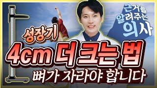 성장기 최대치까지 키 크는법 - 성장기 영양제 분석 의학채널 근알의