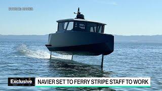 Electric Boat Startup Navier Set to Ferry Stripe Staff