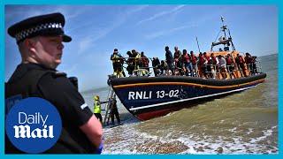 How illegal migrants are treated after crossing the Channel on a small boat  UK migration crisis