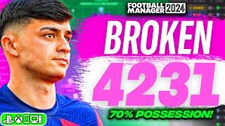 The BEST Possession FM24 Tactic 70% Possession  FM24 Best Tactics