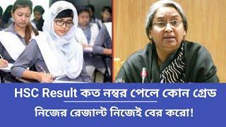 এইচএসসি রেজাল্ট কত পেলে কোন গ্রেডHSC Result 2022 Grading SystemHSC Result 2022