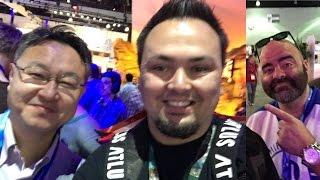 E3 2016 PS VR - PlayStation Show Floor Tour - MonkeyFlop Meets Shuhei Yoshida - 1 Free PS4 Code