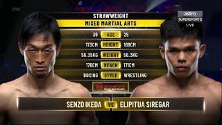 Senzo Ikeda VS Elipitua Siregar  FULL FIGHT In SINGAPORE 011422 