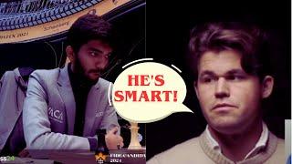 Gukesh is Very Clever Boy - Magnus Carlsen  Candidates 2024 Final Round