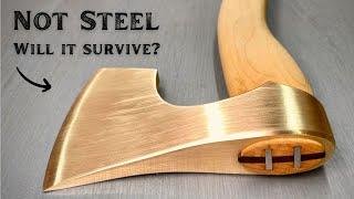Making & Testing Aluminum Bronze Hatchet WILL IT SURVIVE?