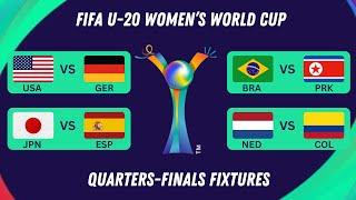 Quarter Finals FIFA U 20 Womens World Cup 2024  Match Fixtures 