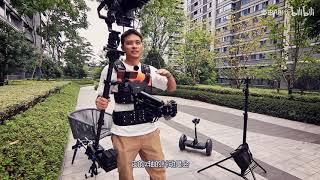 LAING M30E+DJI RS2 #DIY #TRINITY Hybrid Stabilizer DEMO#steadicamoperator