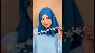 Eid special and Party wear Hijab style #hijab #hijabtutorial #2023 #viral #shorts