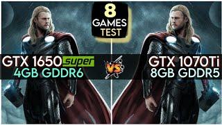 GTX 1650 Super vs GTX 1070 Ti  8 Games Test In Mid 2023 