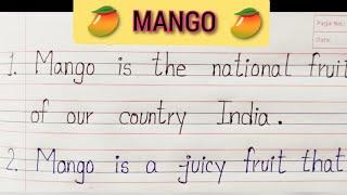 10 Best lines essay on Mango   Paragraph on Mango  Easy  essay writing on mango for children 