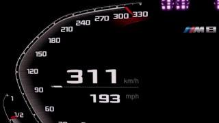 BMW M8 Competition Coupe acceleration 0-60 mph 0-100 kmh 0-200-250-300 top max speed  1001cars