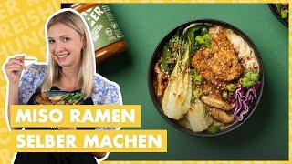 Miso Ramen selber machen  japanische Nudelsuppe 