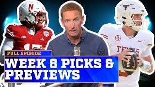 Texas-Georgia Alabama-Tennessee Michigan-Illinois Nebraska-Indiana + more Week 8 Picks & Previews