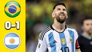 Brasil x Argentina 0-1 ÚLTIMO JOGO DE MESSI NO BRASIL  Melhores Momentos