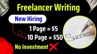 Freelance Writing For Beginners  How To Make Money Online  Online Writing Work 2024  1 Page $5