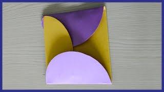 How To Make A Paper Cover With Circular Flaps - Origami Cover With Circular Flaps - Paper Activity