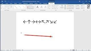 How to Insert Arrows in Word