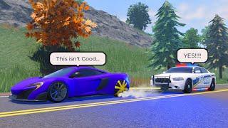 Police Use Grappler Tool To Stop Fleeing Supercar .. Roblox