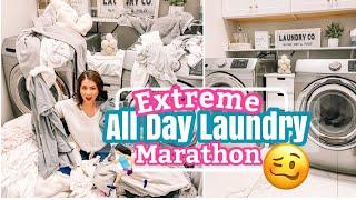 EXTREME ALL DAY LAUNDRY MOTIVATION ALL DAY LAUNDRY MARATHON   TESTING  3 LAUNDRY DETERGENTS