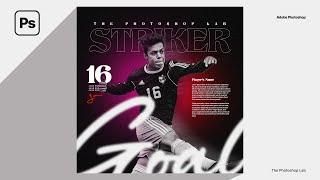 Simple and Quick Sports Media Poster Design Tutorial  Adobe Photoshop
