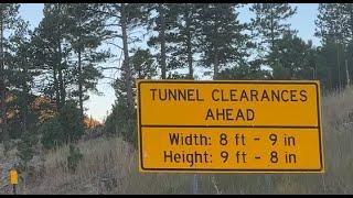 Hood Tunnel on the Needles Highway in South Dakota Custer State park