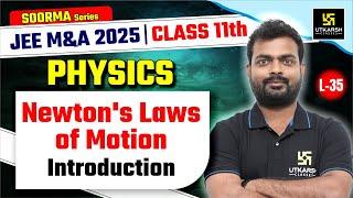 Class 11 Physics  Newtons Laws of Motion - Introduction  JEE M&A 2025  L-35  Sarvesh Sir