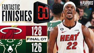 Final 454 INSANE OVERTIME ENDING #8 Heat vs #1 Bucks - Game 5  April 26 2023