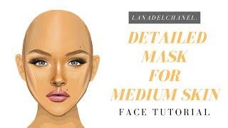 DETAILED MASK for MEDIUM TAN Skin  Stardoll Face Tutorial  LanaDelChanel.