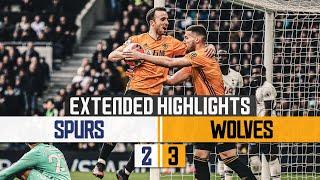 JIMENEZ COMPLETES THE TURNAROUND  Tottenham Hotspur 2-3 Wolves  Extended highlights